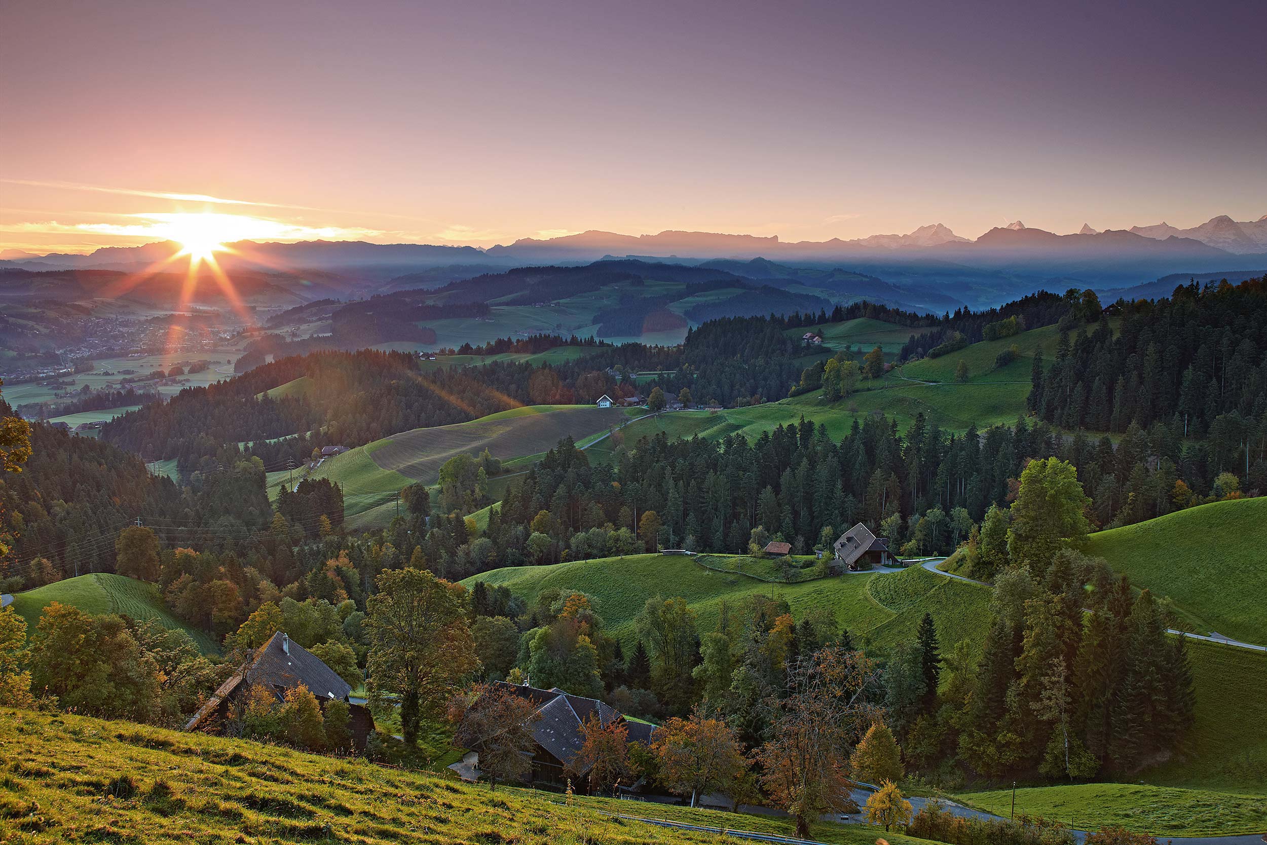 Schweiz Emmental / Ferienwohnung Egggraben In Biembach Im Emmental Fur