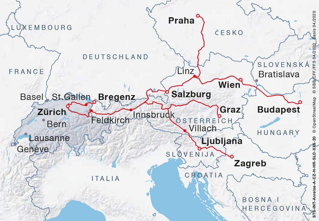 オーストリアからの鉄道 | スイス政府観光局